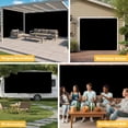 thumbnail image 6 of Black Garage Door Cover Banner 6 x 13 FT, Solid Color Farmhouse Black Garage Door Curtains Backdrop with Grommets for Indoor Outdoor Wall Party Porch Yard Decorations Background, 6 of 9