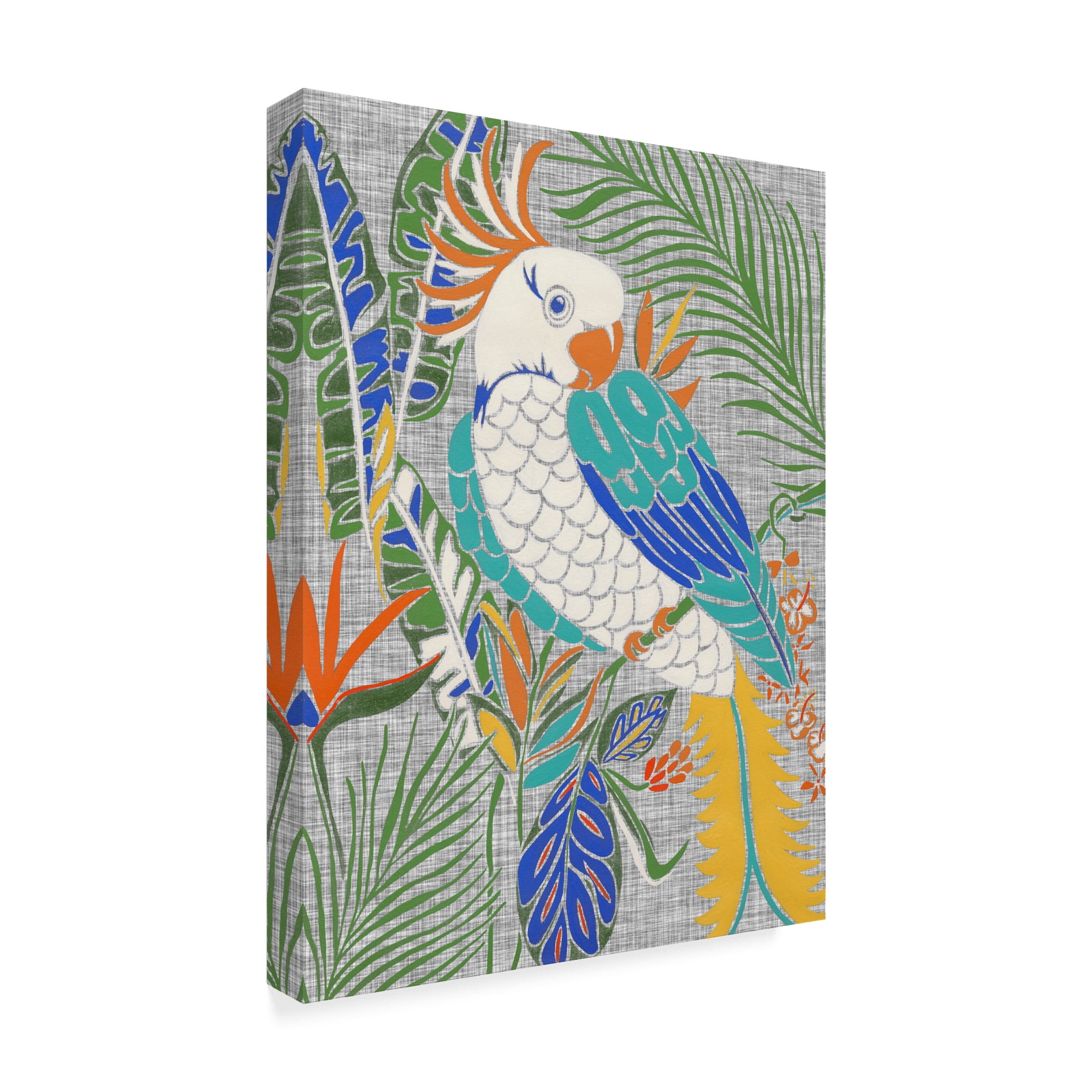 Trademark Fine Art 'Tropical Cockatoo' Canvas Art by Chariklia Zarris