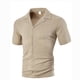 thumbnail image 5 of pstuiky camisetas de hombre, Camiseta de manga corta transpirable para hombre, color liso, para deportes al aire libre y correr. camisetas de hombre xxl, 5 of 9
