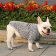 thumbnail image 3 of Suéter para perros pequeños, medianos, niños, niñas, cachorros, ropa cálida, invierno gris, hace que tu perro esté cálido y a la moda (L), 3 of 5