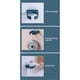 thumbnail image 4 of melotizhi Hair Dryer Holder Adhesive Blow Dryer Holder Wall Mounted Hair Dryer Rack No Drilling Dryer Hanger For Bathroom Decor, Blue, 4 of 8