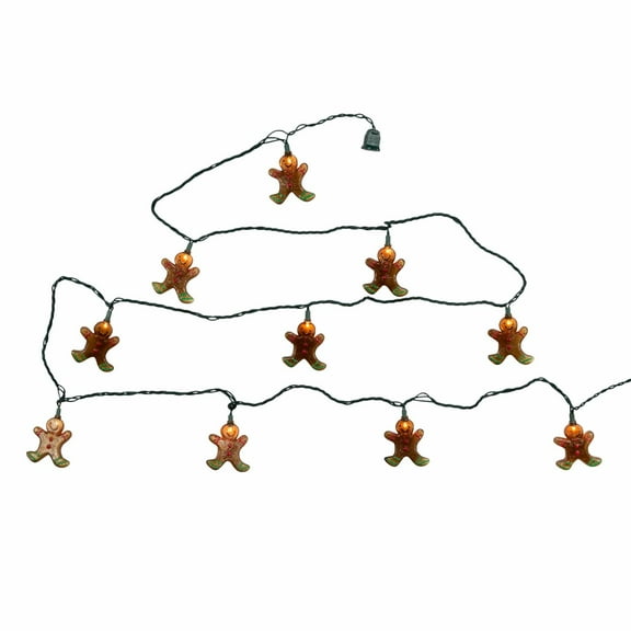 Kurt Adler UL 10-Light Gingerbread Light Set