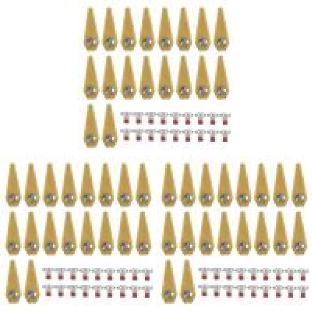 Cuchilla cortadora de césped antioxidante para Bosch Indego 800 1000 1200 Gold 18 Uds