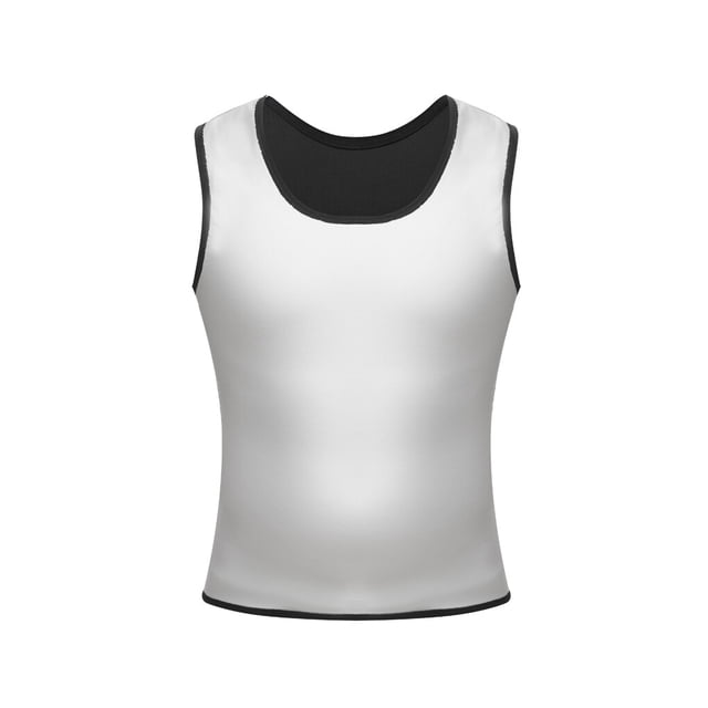 Qarigey Hombres Polímero Sudor Sauna Chaleco Body Cintura Entrenador Chaleco adelgazante Compresión Fajas Corsé Abdomen fajas L/XL