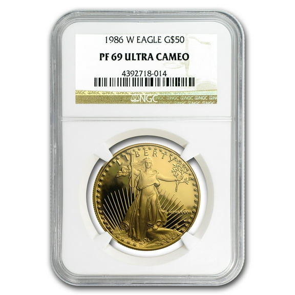 1986-W 1 oz Proof American Gold Eagle PF-69 UCAM NGC