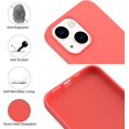 thumbnail image 2 of Designed for iPhone 15 Plus Case, Silicone Ultra Slim Shockproof Phone Case with Soft Anti-Scratch Microfiber Lining, [Enhanced Camera Protection] (Peach), 2 of 12