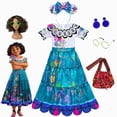 thumbnail image 2 of Encanto película Mirabel Madrigal disfraz verano niñas princesa vestido Vestidos carnaval niños ropa conjunto Cosplay fiesta vestido Up5-6T (Tag130) Gao Jinjia LED, 2 of 2