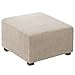 thumbnail image 3 of Flamingo P Housse Extensible pour Ottoman Carré Housses de Protection pour Meubles Tabouret de Rangement Pliant Protecteur de Meubles Housse Douce avec Fond Élastique - Sable, 3 of 4