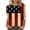 Z01 Red, variant on Conairie Womens 4th of July Shirt 3/4 Sleeve Crew Neck Loose Patriotic T Shirts With American Falg Print Holiday Commemorative Tops Red M