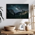 thumbnail image 3 of Elephant Stock Stargazing At Yosemite Wall Art - Horizontal Canvas Wall Art - Living Room Wall Decor - Nature Canvas - Black And Green Decor - 24" x 16", 3 of 8