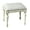 Rustic Ivory, variant on Highland Park Driftwood Gray Wood Vanity Bench