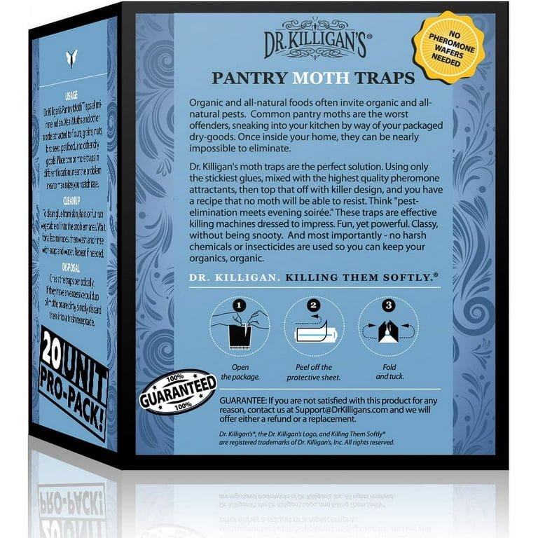 Dr. Killigan's Premium Pantry Moth Traps with Pheromones Prime 6 Pack