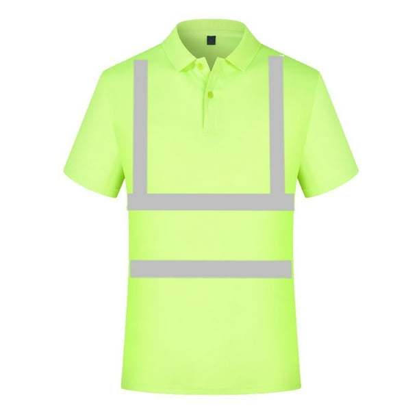 Sudadera de alta visibilidad para hombre: jersey reflectante de manga corta para mayor seguridad