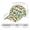 thumbnail image 3 of Yiaed Train With Animals Print Cap Adjustable Size for Running Workouts and Outdoor Activities All Seasons, 3 of 5