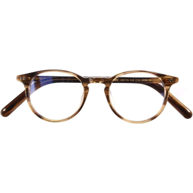 Gafas redondas vintage con lentes transparentes y borde redondo grueso de acetato para…