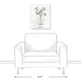 thumbnail image 3 of Creative Products Home Flower Line Drawing 16 x 20 Canvas Wall Art, 3 of 4