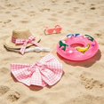 thumbnail image 6 of KuKeDi 7 inch Mini Desk Goose Outfit Set, Beach Clothes with Swimsuit Hat Sunglasses and Swim Ring Accessories, 6 of 6
