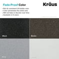 thumbnail image 6 of KRAUS Quarza 25 Dual Mount Single Bowl Granite Kitchen Sink in White, 6 of 14