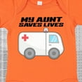 thumbnail image 4 of Inktastic My Aunt Saves Lives Ambulance Boys or Girls Baby Bodysuit, 4 of 5