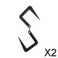 thumbnail image 1 of Gancho en Forma de S de Metal Resistente Colamx Almacenamiento para Acampar Al Aire Libre Color Negro 2 piezas, 1 of 8