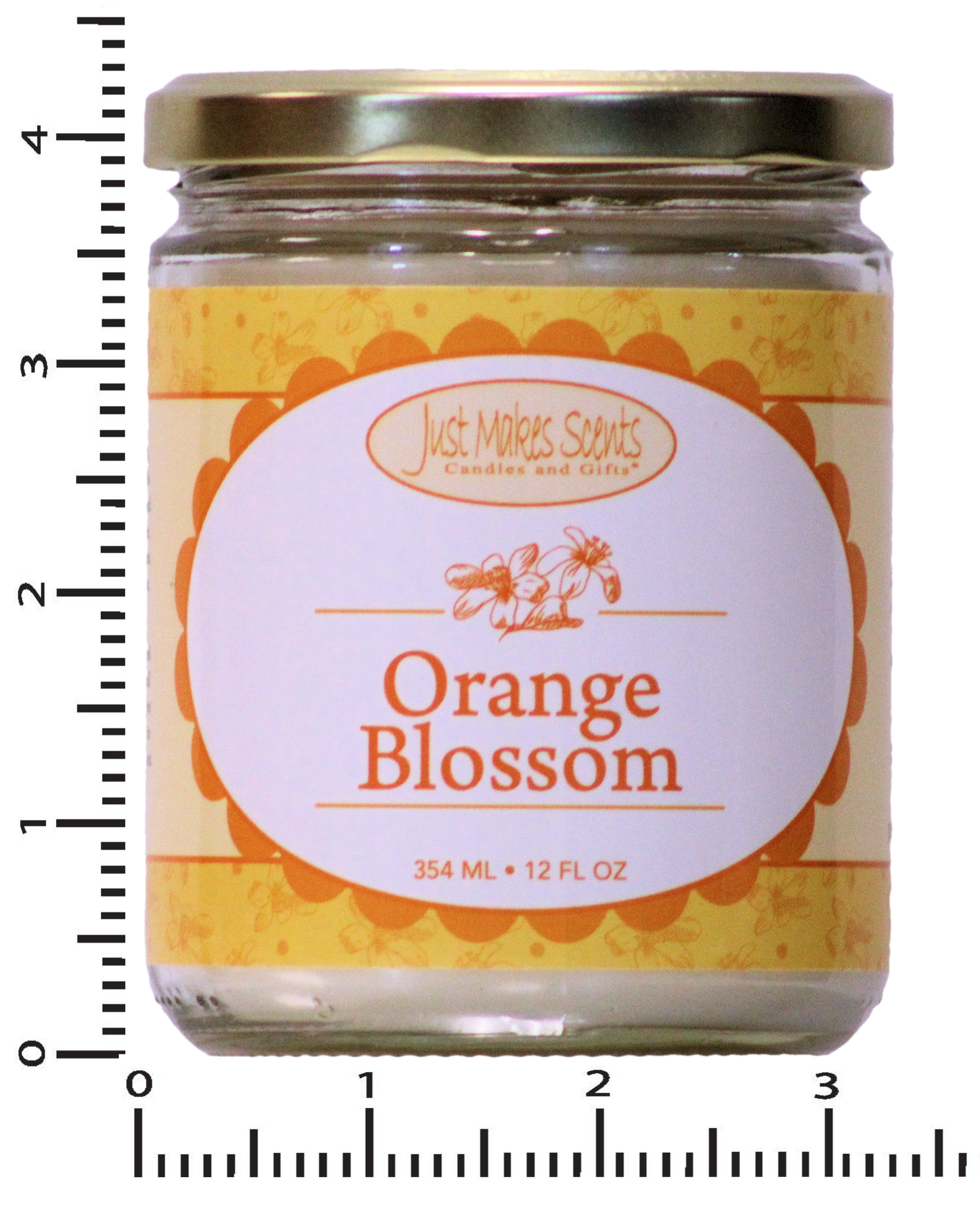 Orange Blossom Salsa Jar Candles 12 oz -Just Makes Scents Candles & Gifts