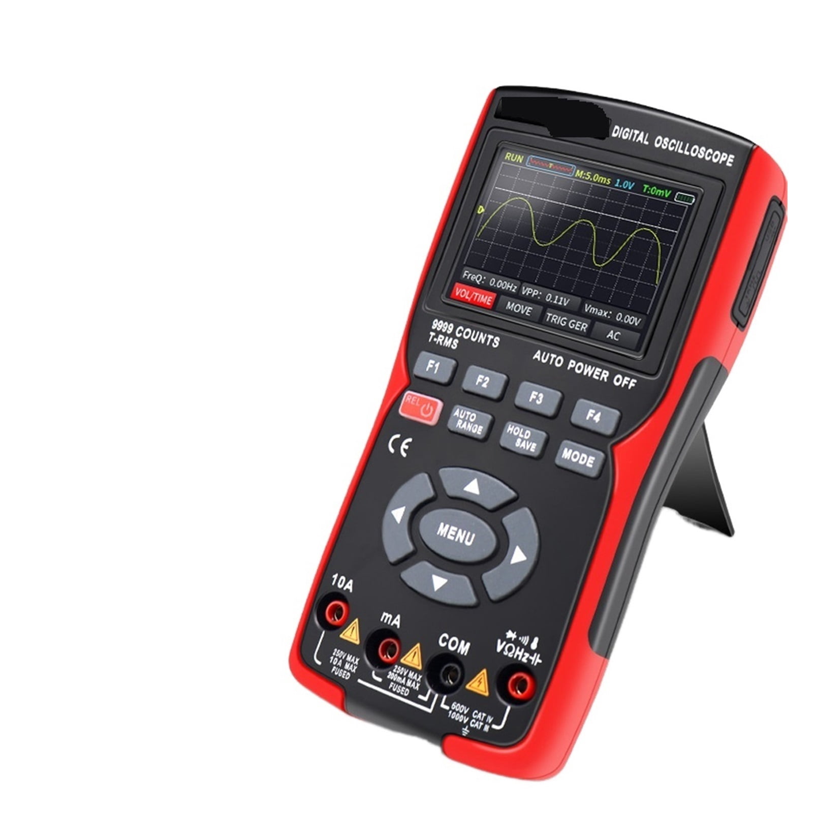 2 In 1 Digital Oscilloscope Multimeter 48MSa/s Sampling Rate 10Mhz Bandwidth 9999 Counts 2.8inch Multimetro ,Professional Designed