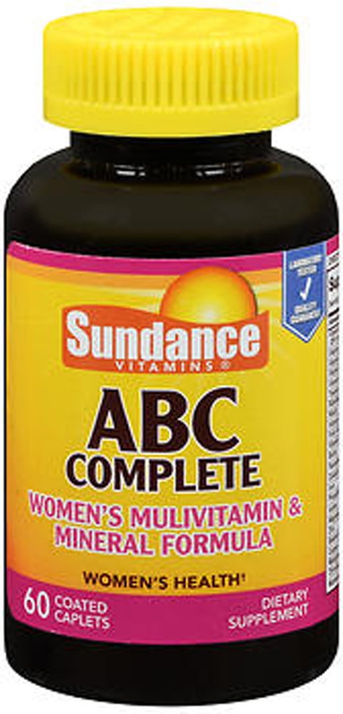 Sundance Vitamins ABC Complete Women's Multivitamin Caplets, 60 Count