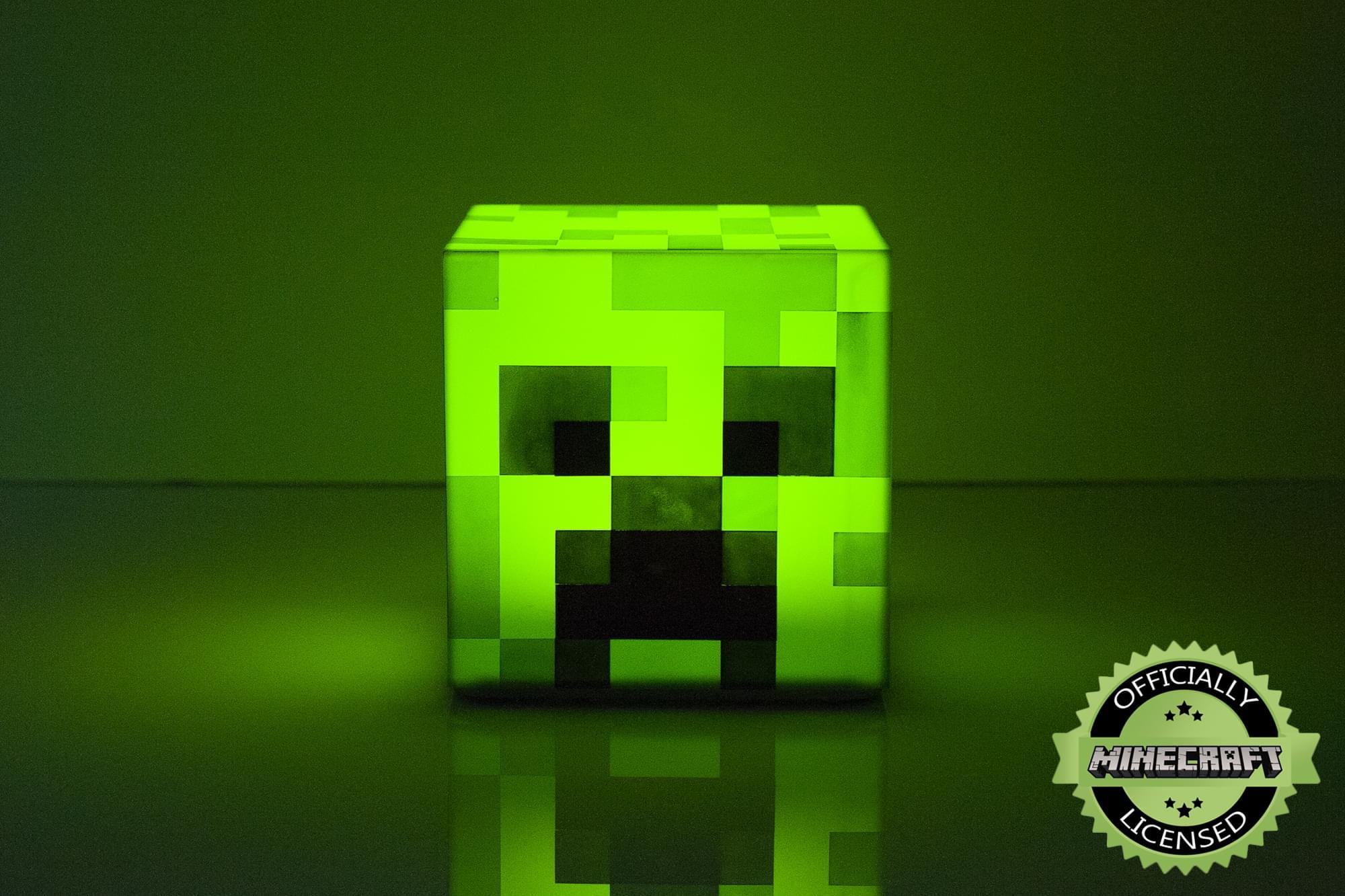 BRAND NEW] Minecraft Logo Light Phase On Pulsing Creeper Christmas Present