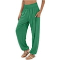 thumbnail image 1 of MeetoTime Lightweight Jogging Pants for Women Loose Comfy Elastic High Waist Yoga Workout Sweatpants with Pockets, 1 of 6
