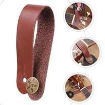 DECORNIJIA Electric Guitar Strap Guitar Neck Strap Brown 4Pcs