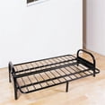 thumbnail image 2 of Kingfisher Lane Adjustable Futon Frame with Black Metal Frame, Black, 2 of 3
