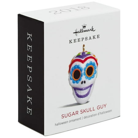 Hallmark Keepsake 2018 Mini Sugar Skull Guy Halloween Ornament, 1