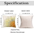 thumbnail image 4 of Spring Summer Flower Pillow Covers Set of 4 20x20 Inch Hello Spring Daisy Floral Blooming Gnomes Bee Butterfly Throw Pillow Cover Green and White Farmhouse Decoration Pillowcase, 4 of 6