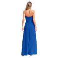 thumbnail image 2 of renvena Womens Off Shoulder Dress Ankle Length Ruffled Maxi Dressing Gown for Wedding Party Blue XXL, 2 of 5