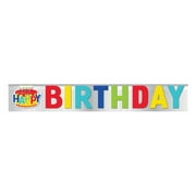 Foil Fringe Happy Birthday Banner, 4.75ft