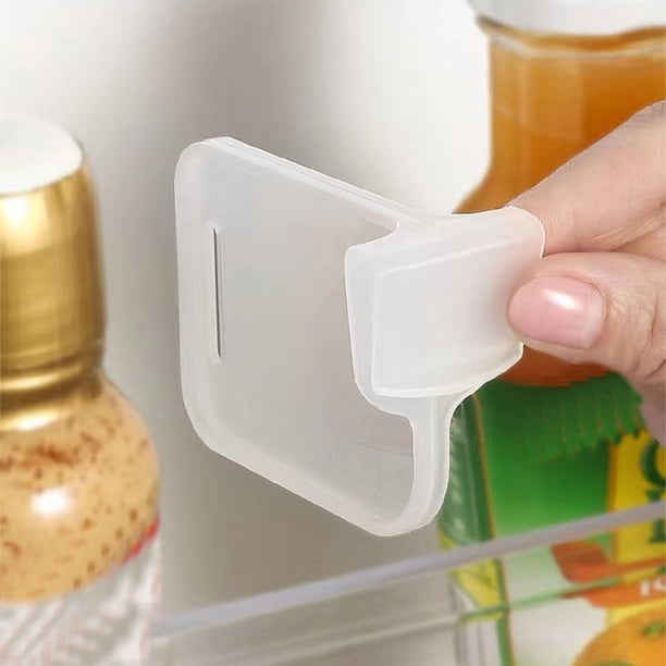Organizador de divisores de refrigerador de plástico | Separador de almacenamiento ajustable | Tablero divisorio de plástico fácil de instalar | Ahorro de espacio para refrigeradores y despensas