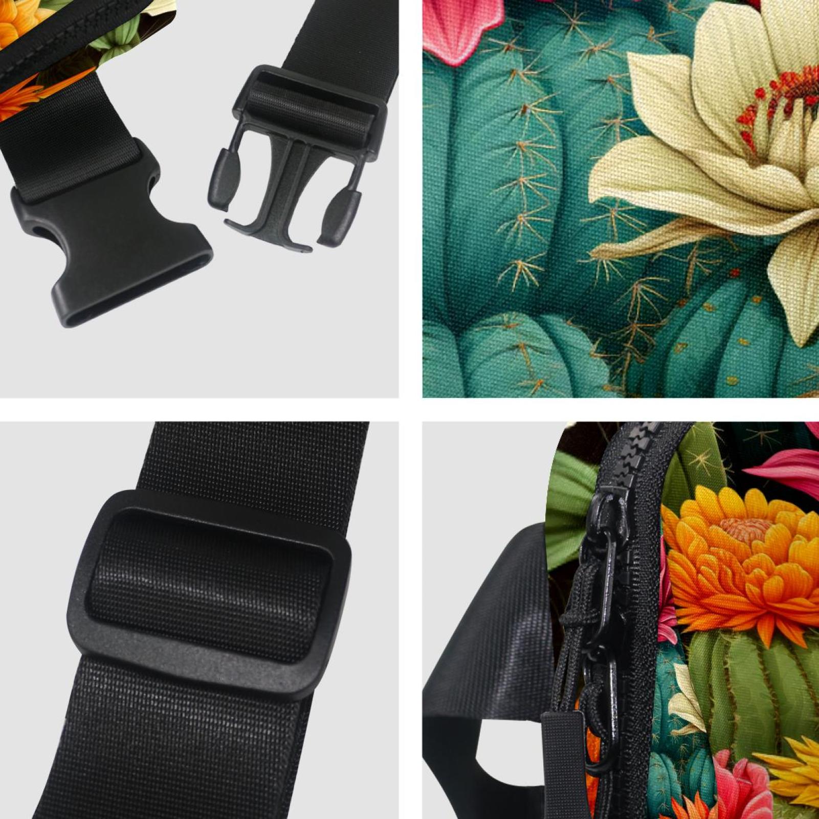 Cactus Running Belt Fanny Packs Waist Packs with Extension Strap Unisex Lightweight Adjustable
