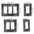 thumbnail image 2 of Yayeee Rocker Switch Wall Plate 2-Gang 4.7"x4.6" Home Decorative Outlet Cover, Gray Sky Pattern, 2 of 6