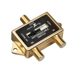 Deluxe A/B Coaxial Cable TV Slide Switch