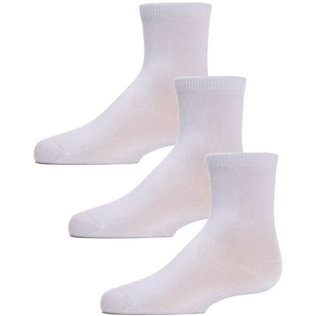 MeMoi Best Quarter Socks | Kids Unisex Socks by MeMoi 8-9. / White MK