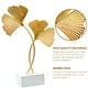 thumbnail image 1 of Adornos de hojas de ginkgo de metal, escultura de decoración de escritorio de hojas de ginkgo doradas, estatua de acentos de decoración del hogar creativos modernos para la oficina, 1 of 5