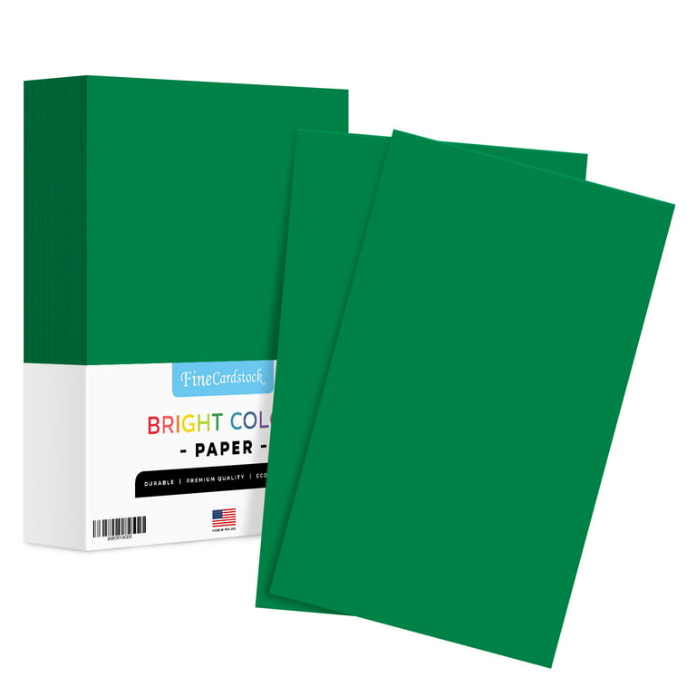 Superfine Printing 8.5 x 14 Green Color Regular 24 lb. Paper - 1 Ream of  500 Sheets 