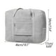 thumbnail image 2 of Bolsa de equipaje portátil catiónica de gran capacidad, plegable, con carrito para viajes en avión, de mano, gris, 2 of 2
