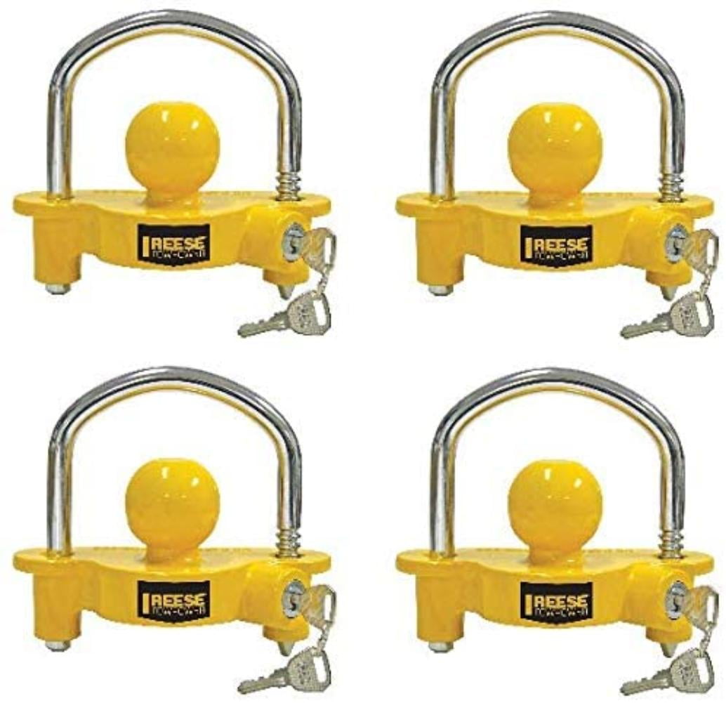 Adjustable Storage Security 4 Heavy-Duty Steel Reese Towpower 72783 Universal Coupler Lock