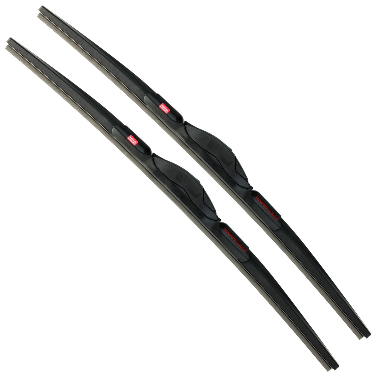 PowerClear by PowerStop – PCK-1818-1 - Front 18" + 18" Windshield Wiper Blade Set, J-Hook Type For Jeep Commander, Jeep Cherokee, Ford Ranger, Ford Explorer, Mazda Miata [Model Specific]
