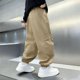 thumbnail image 4 of Pantalones largos de trabajo para niños con cintura elástica y bolsillos para adultos, pantalones casuales y cómodos de poliéster para niños., 4 of 6