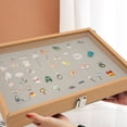 thumbnail image 4 of Medal Shadow Box, Dustproof Multipurpose Clear Fashionable Pin Display Case  For Jewelry For Pins Pearwood, 4 of 8