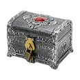 thumbnail image 2 of pitrice Boîte au Trésor de Pirate Boîte de Rangement Collection Boîte en Argent Coffre de Rangement pour Enfants Pirate pour Argent Ancien 14x11x10.5cm, 2 of 6