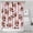 Pink Footballs with Bows Pattern, variant on Pink Football Shower Curtain 36"x72" ,Bathroom Decorative Shower Curtains Set with 12 Hooks,Modern Waterproof Washable Shower Curtain