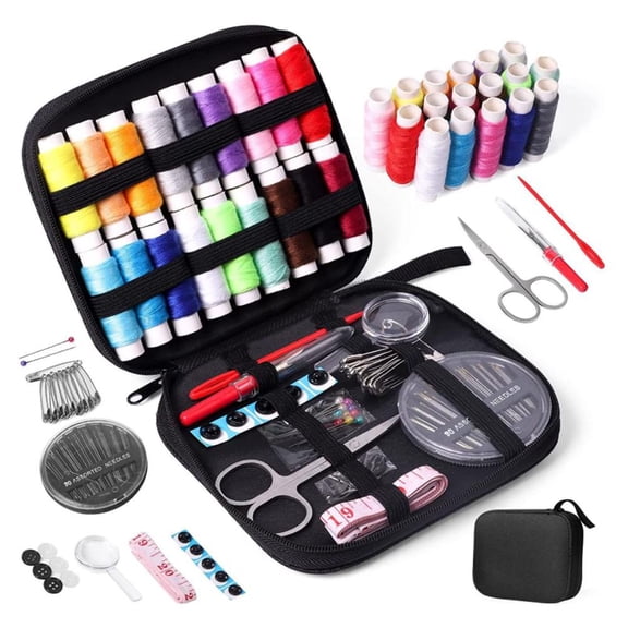 Sewing Kit Basic with Magnifying Glass Sewing Supplies and Accessories for Adults,Beginner,Home,Travel